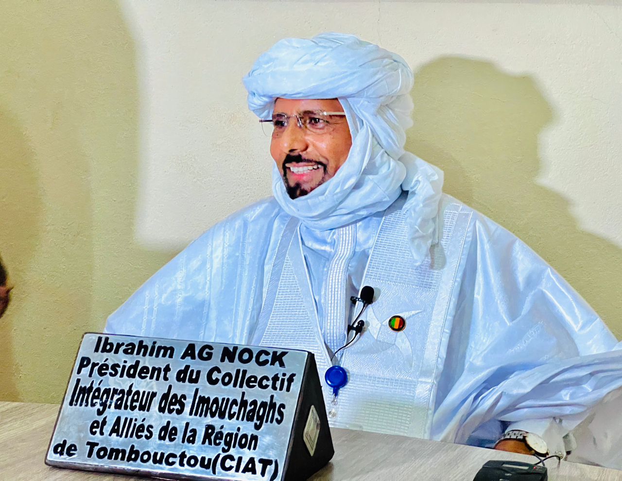 Rencontre de Restitution sur les recommandations formulées par les populations du CIAT au dialogue inter-malien couplée à une interview accordée par son Président Ibrahim AG NOCK à l'ORTM